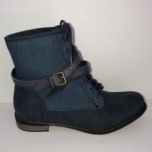 Blue Denim Bootie